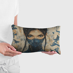 Подушка-антистресс Портрет Китаны - Мортал комбат, цвет: 3D-принт — фото 2