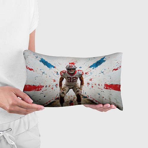 Подушка-антистресс Квотербек на белом / 3D-принт – фото 3