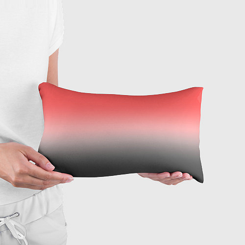 Подушка-антистресс Бледный красно-серый градиент / 3D-принт – фото 3