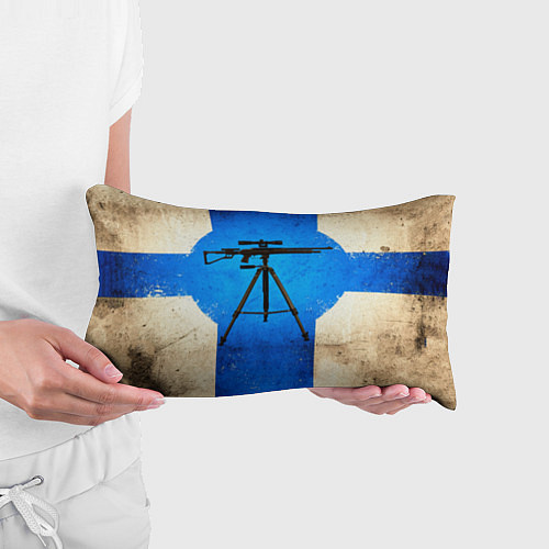 Подушка-антистресс Стендовая спортивная стрельба на синем / 3D-принт – фото 3