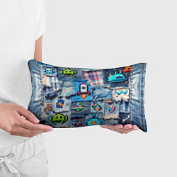 Подушка-антистресс Пиксельная ракета, цвет: 3D-принт — фото 2