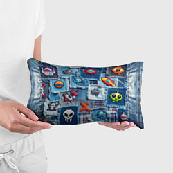 Подушка-антистресс Пиксельный космос, цвет: 3D-принт — фото 2