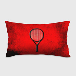 Подушка-антистресс Теннисная ракетка на красном, цвет: 3D-принт