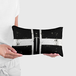 Подушка-антистресс Сабля в черно-белом, цвет: 3D-принт — фото 2