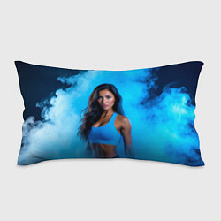 Подушка-антистресс Фитоняшка в синем дыму, цвет: 3D-принт