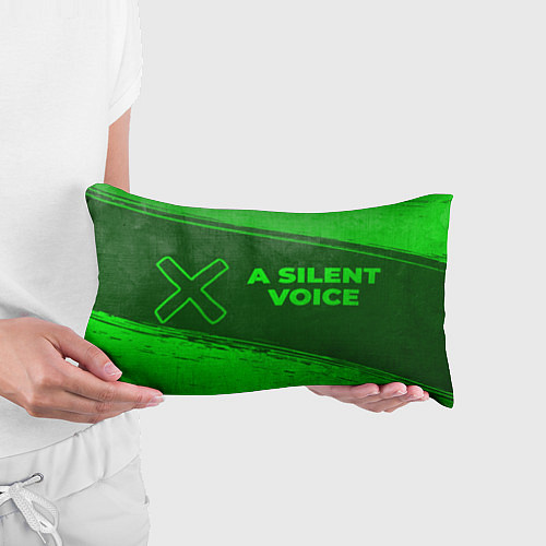 Подушка-антистресс A Silent Voice - green gradient по-горизонтали / 3D-принт – фото 3