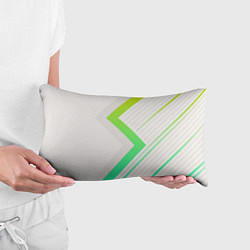 Подушка-антистресс Color white line green, цвет: 3D-принт — фото 2