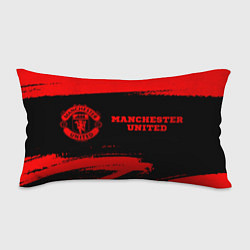 Подушка-антистресс Manchester United - red gradient по-горизонтали, цвет: 3D-принт