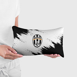 Подушка-антистресс Juventus черно белые краски, цвет: 3D-принт — фото 2