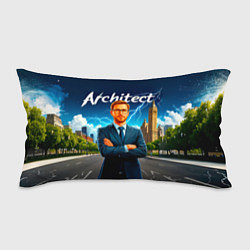 Подушка-антистресс Архитектор и молния, цвет: 3D-принт