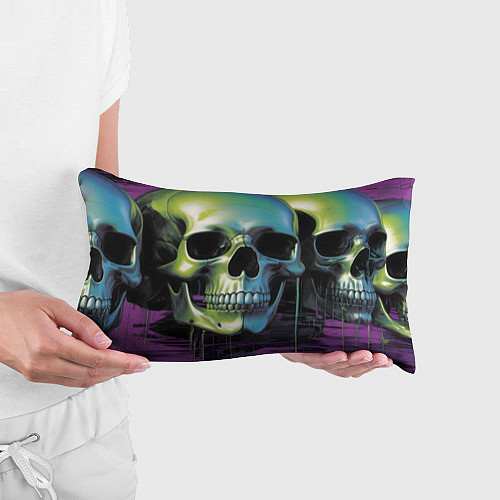 Подушка-антистресс Черепа отливающие неоном / 3D-принт – фото 3