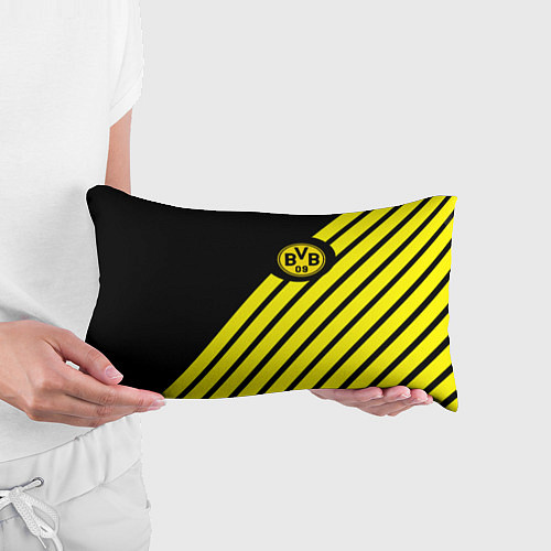 Подушка-антистресс Borussia geometry yellow / 3D-принт – фото 3