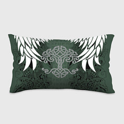 Подушка-антистресс Древние руны и древо жизни с крыльями, цвет: 3D-принт
