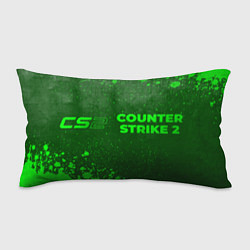 Подушка-антистресс Counter Strike 2 - green gradient по-горизонтали, цвет: 3D-принт