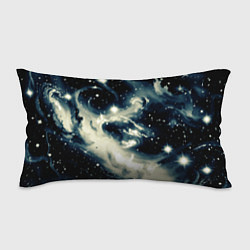 Подушка-антистресс Космический абстрактный чёрно-синий, цвет: 3D-принт