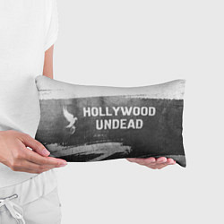 Подушка-антистресс Hollywood Undead - grey gradient по-горизонтали, цвет: 3D-принт — фото 2