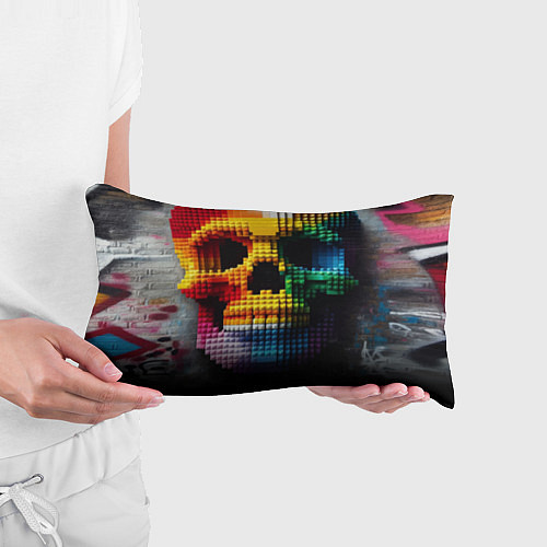 Подушка-антистресс Lego skull fantasy - ai art / 3D-принт – фото 3