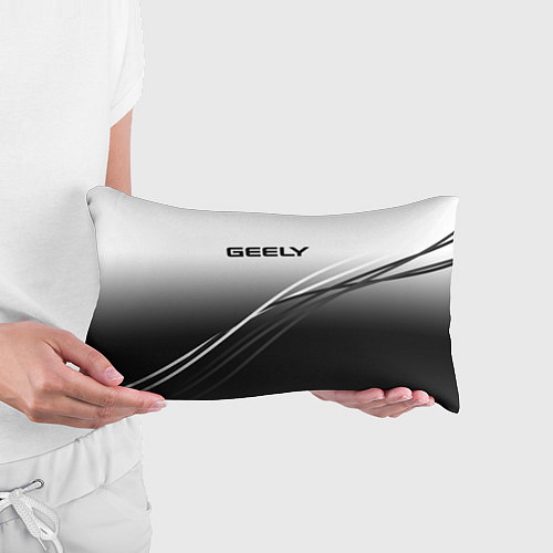 Подушка-антистресс Geely градиент из белого в тёмный с полосами / 3D-принт – фото 3