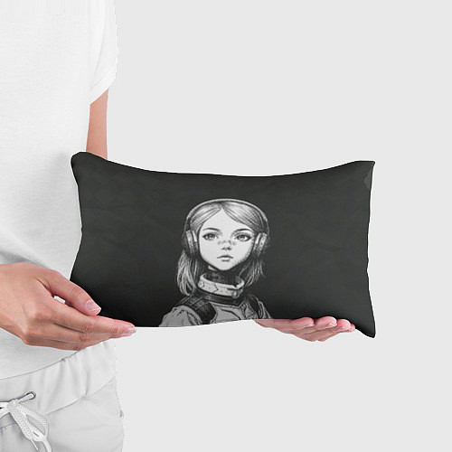 Подушка-антистресс Девушка-андроид из будущего / 3D-принт – фото 3