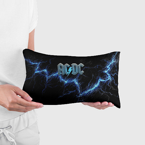 Подушка-антистресс ACDC логотип ледяной с молнией / 3D-принт – фото 3