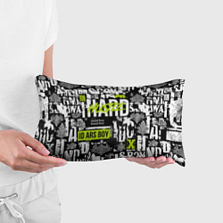 Подушка-антистресс Паттерн с надписями хасл, цвет: 3D-принт — фото 2