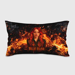 Подушка-антистресс Билли Айлиш огненный стиль, цвет: 3D-принт
