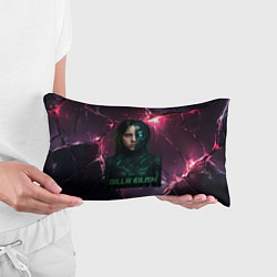 Подушка-антистресс Билли Айлиш в стиле киберпанк, цвет: 3D-принт — фото 2