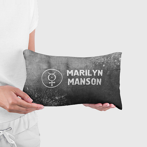 Подушка-антистресс Marilyn Manson - grey gradient по-горизонтали / 3D-принт – фото 3
