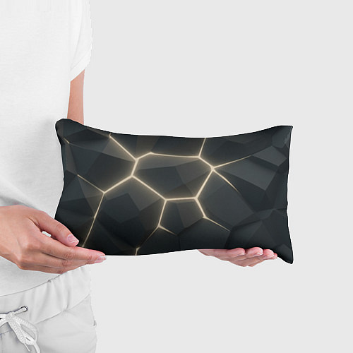 Подушка-антистресс Объемные серые плиты / 3D-принт – фото 3