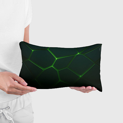 Подушка-антистресс Зеленые нано плиты / 3D-принт – фото 3