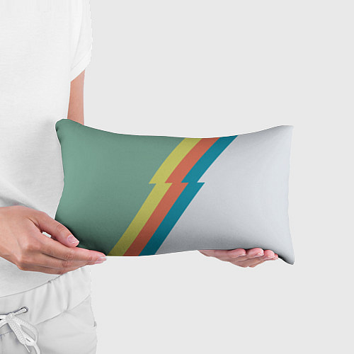 Подушка-антистресс Рок молния Боуи весенняя палитра / 3D-принт – фото 3