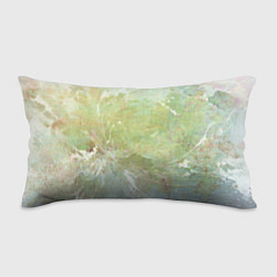 Подушка-антистресс Абстракция - white waves on green background, цвет: 3D-принт