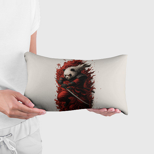 Подушка-антистресс Демоническая панда самурай - нейроарт / 3D-принт – фото 3