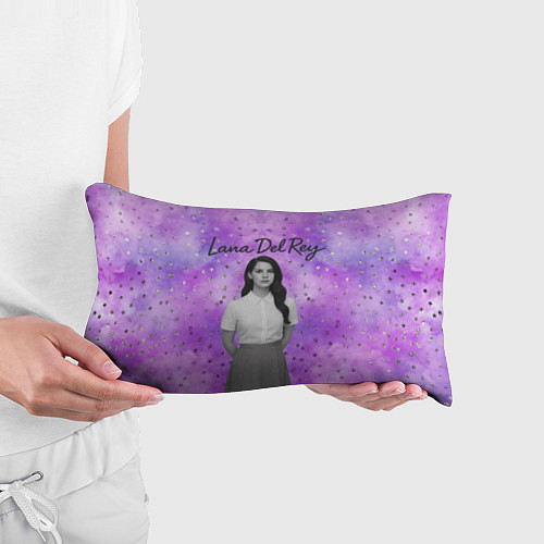 Подушка-антистресс Lana Del Rey в черно-белом / 3D-принт – фото 3