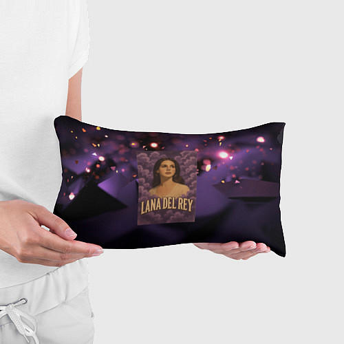 Подушка-антистресс Lana Del Rey в фиолетовых облаках / 3D-принт – фото 3