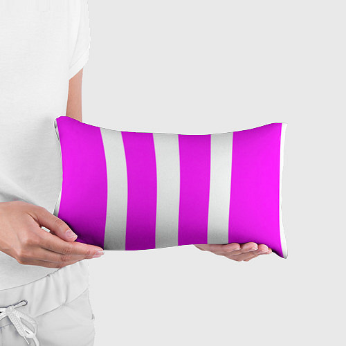 Подушка-антистресс Color white pink line / 3D-принт – фото 3