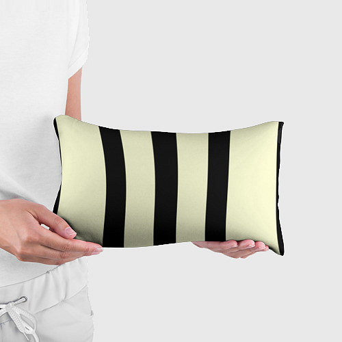 Подушка-антистресс Color black beige line / 3D-принт – фото 3