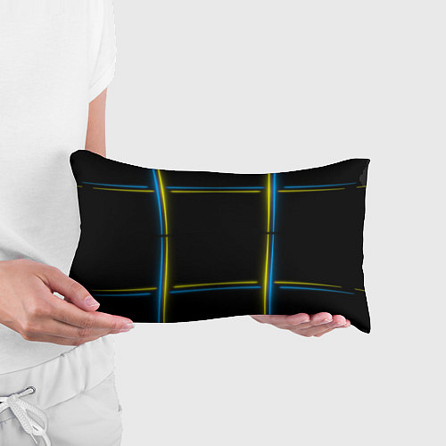 Подушка-антистресс Neon yellow blue / 3D-принт – фото 3