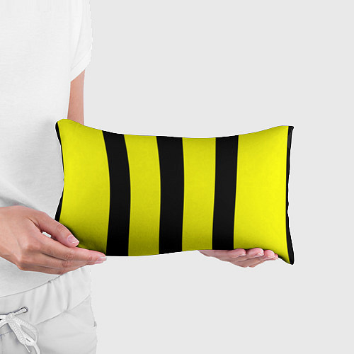 Подушка-антистресс Color yellow black line / 3D-принт – фото 3