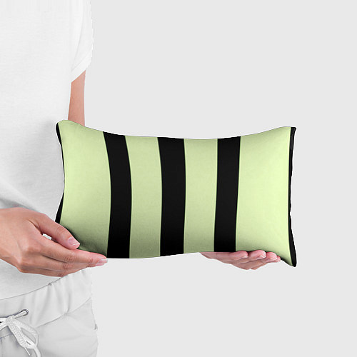 Подушка-антистресс Color light green black line / 3D-принт – фото 3