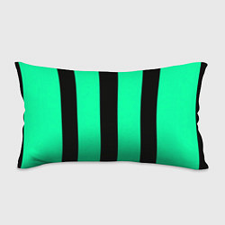 Подушка-антистресс Color turquoise black line, цвет: 3D-принт