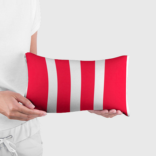 Подушка-антистресс Color red white line / 3D-принт – фото 3