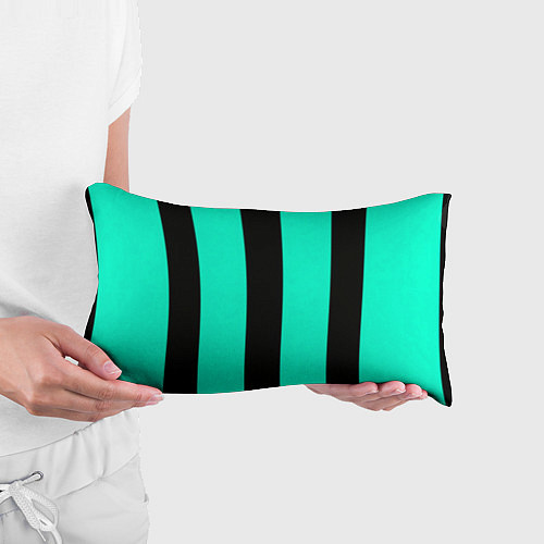 Подушка-антистресс Color light blue white line / 3D-принт – фото 3