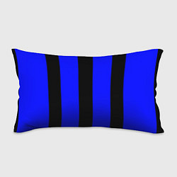 Подушка-антистресс Color blue black stripes, цвет: 3D-принт