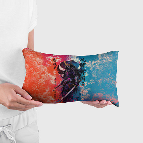 Подушка-антистресс Призрачный самурай - краски / 3D-принт – фото 3