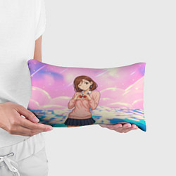 Подушка-антистресс Сиратори Айра делает сердечко руками - Дандадан, цвет: 3D-принт — фото 2