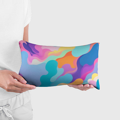 Подушка-антистресс Разноцветные красивые облака / 3D-принт – фото 3