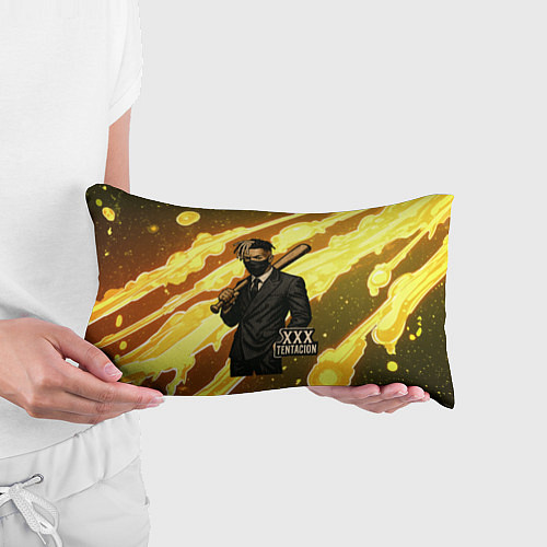 Подушка-антистресс XXXTentacion в пиджаке с битой / 3D-принт – фото 3
