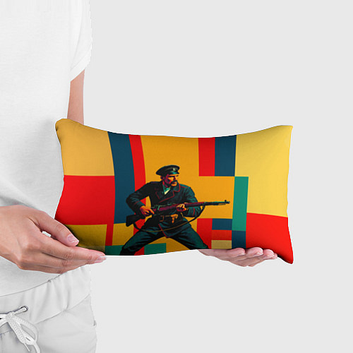 Подушка-антистресс Белогвардеец поп-арт / 3D-принт – фото 3