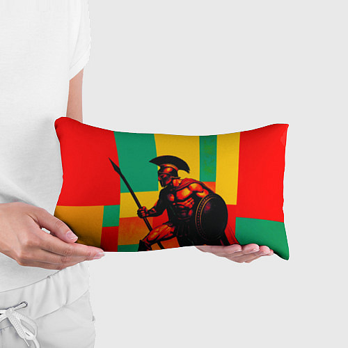 Подушка-антистресс Спартанский воин поп-арт / 3D-принт – фото 3